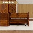 Pemberly Row Queen Wood Murphy Bed with Built-in Charger Red Oak