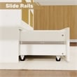 Pemberly Row Wood Queen Cabinet Bed with Storage Drawers for Guest Room White