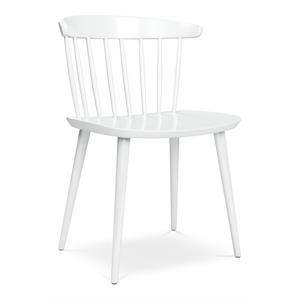 Pemberly Row Contemporary 17&quot Mid-Century Plastic Dining Chair in White