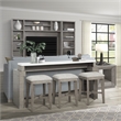 Pemberly Row Contemporary Wood Everywhere Console in Moonstone