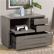 Pemberly Row Contemporary Wood Functional File in Moonstone Finish