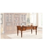 Pemberly Row Modern Traditional Wood Writing Desk in Brown Finish
