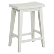 Pemberly Row Contemporary Engineered Wood Counter Stool in Off White