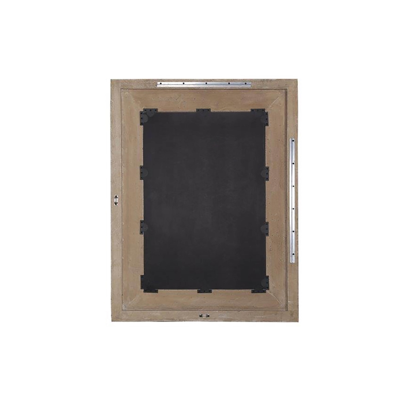 Pemberly Row Modern / Contemporary Wood Wall Mirror in Fossil Finish