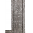 Pemberly Row Modern Transitional Wood Wall Mirror in Gray Finish