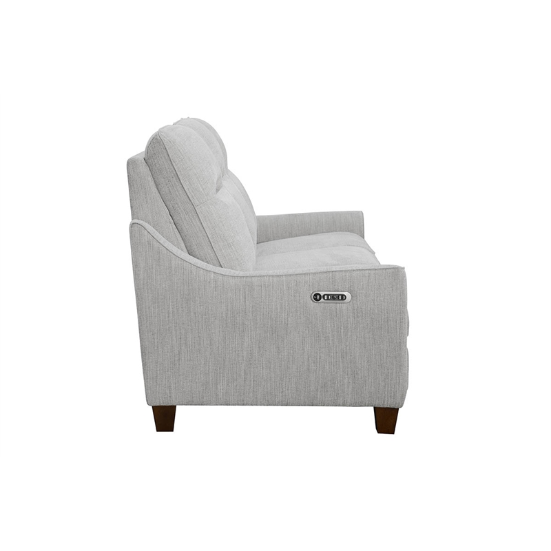 Pemberly Row Contemporary Gray Fabric Power Reclining Cordless Sofa