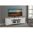 Pemberly Row Contemporary Wood TV Console with Hutch Back Panel in Gray