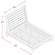 Pemberly Row Traditional Wood Queen Platform Bed in White Finish