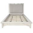 Pemberly Row Traditional Wood King Platform Bed in White Finish