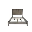 Pemberly Row Contemporary Wood King Panel Bed in Moonstone Gray