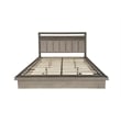 Pemberly Row Contemporary Wood King Platform Bed in Moonstone Gray