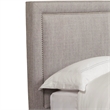 Pemberly Row Traditional Fabric Queen Bed in Cork Taupe Finish