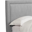 Pemberly Row Traditional Fabric King Bed in Mineral Gray Finish