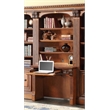 Pemberly Row Modern Traditional Wood Library Desk in Brown Finish