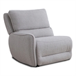 Pemberly Row Contemporary Fabric Reclining Sectional in Gray