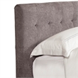 Pemberly Row Traditional Fabric King Bed in Cornflower Gray Finish