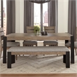 Pemberly Row Contemporary Dining 78 in. Rectangular Dining Table