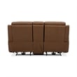 Pemberly Row Contemporary Leather Butternut Power Reclining Sofa P2