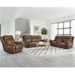 Pemberly Row Contemporary Hickory Power Reclining Zero Gravity Sofa P2
