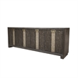 Pemberly Row Contemporary Ascent Dark Chocolate 90 in. Console