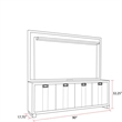 Pemberly Row Contemporary Ascent Dark Chocolate 90 in. Console