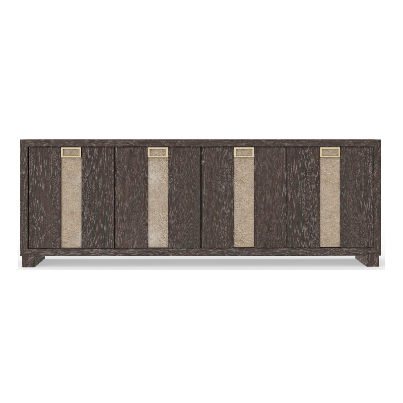 Pemberly Row Contemporary Ascent Dark Chocolate 90 in. Console
