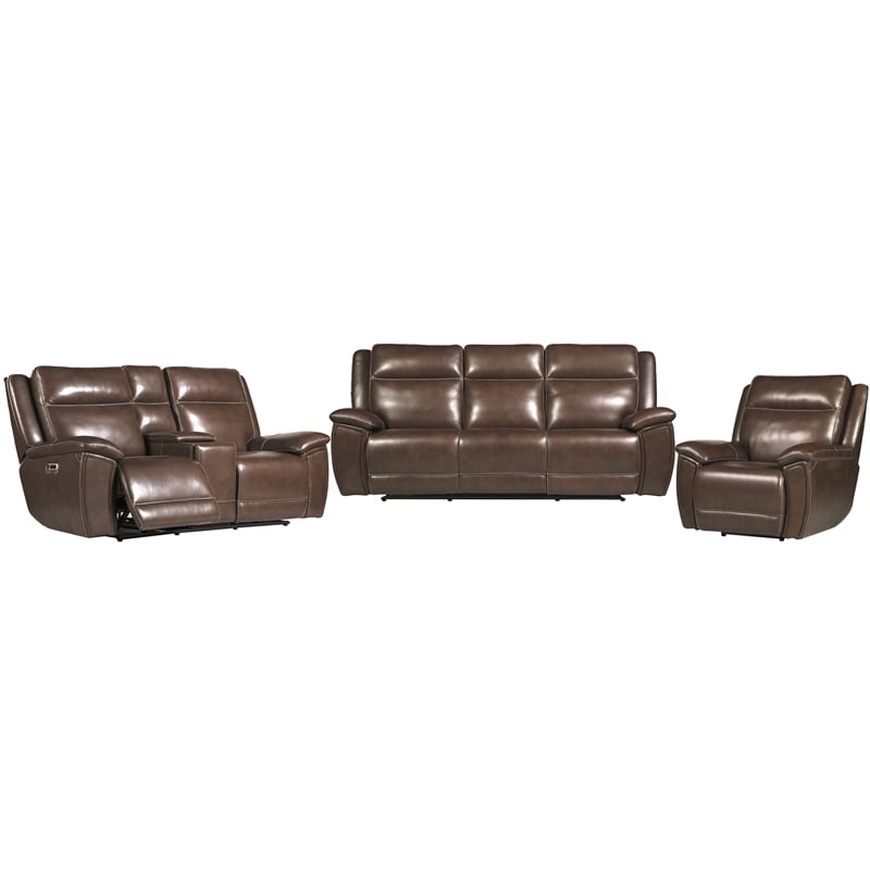 Pemberly Row Contemporary Hickory Power Zero Gravity Recliner P2