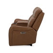 Pemberly Row Contemporary Butternut Power Reclining Console Loveseat P2