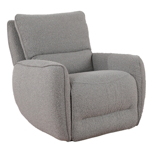 Pemberly Row Contemporary Bloke Smoke Zero Gravity Power Recliner