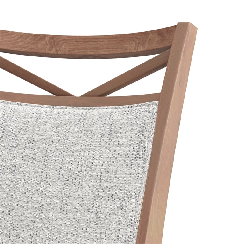 Pemberly Row Contemporary Island Counter Height Table with 6 chairs