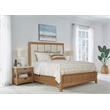 Pemberly Row Contemporary Engineered Wood Bedroom Queen Panel Bed in Brown