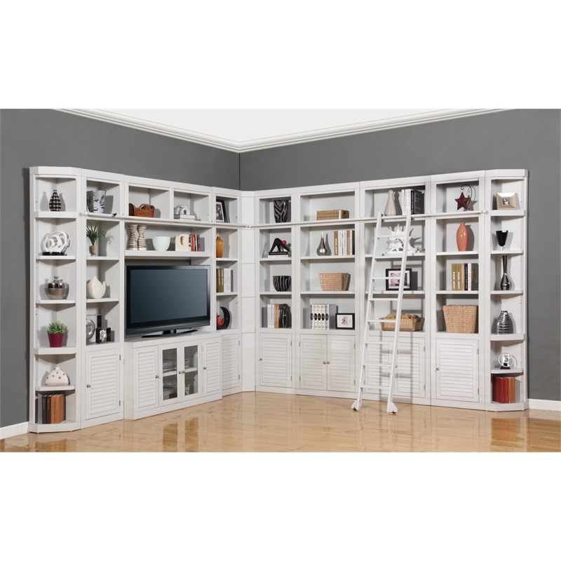 Pemberly Row Contemporary 12 Piece L-Shape Entertainment Wall