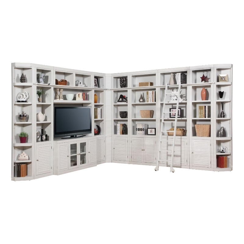 Pemberly Row Contemporary 12 Piece L-Shape Entertainment Wall
