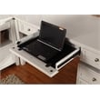 Pemberly Row Contemporary L-Shape Desk with Credenza and Lateral File