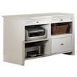Pemberly Row Contemporary L-Shape Desk with Credenza and Lateral File
