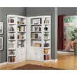 Pemberly Row Contemporary 5 Piece L-Shape Corner Bookcase Wall