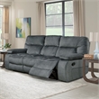 Pemberly Row Contemporary Manual Reclining Sofa Loveseat and Recliner