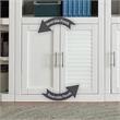 Pemberly Row Contemporary Engineered Wood White 6 Piece Large Entertainment Wall