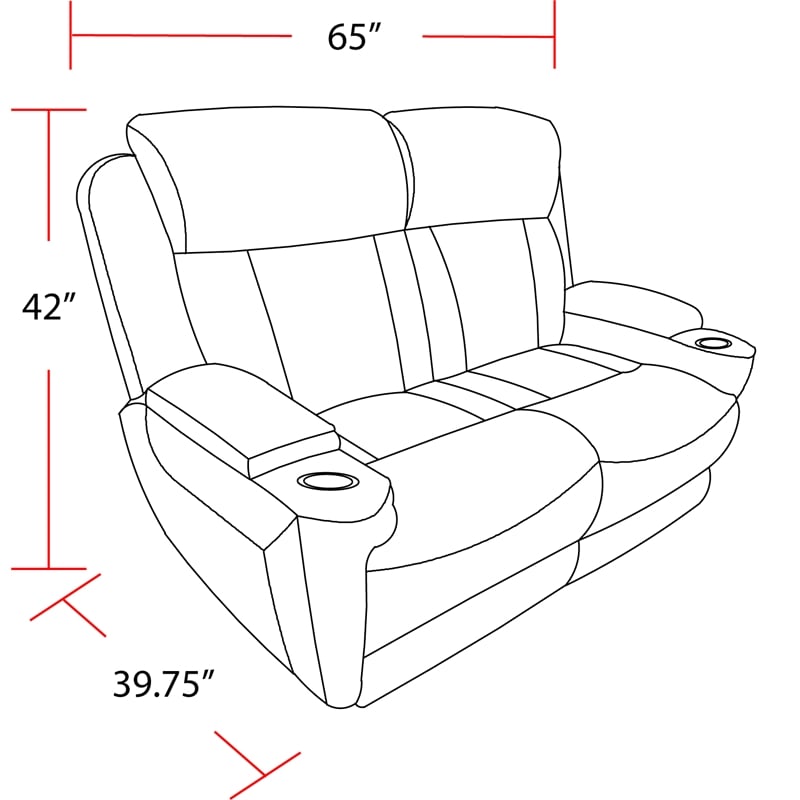 Pemberly Row Contemporary Power Reclining Sofa Loveseat and Recliner