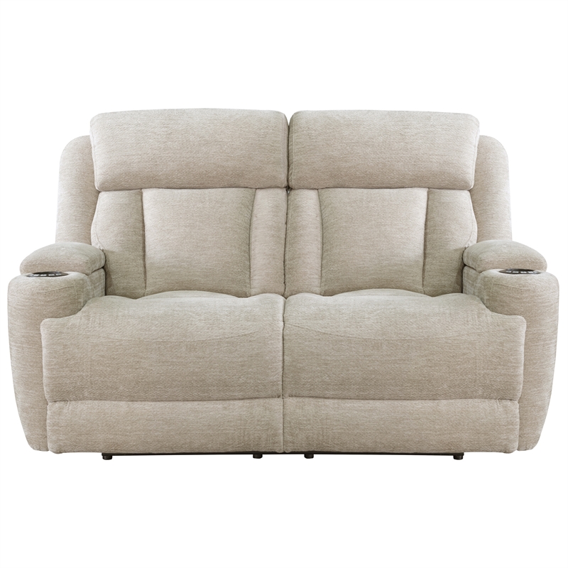 Pemberly Row Contemporary Power Reclining Sofa Loveseat and Recliner