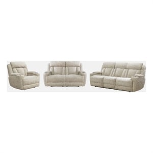 Pemberly Row Contemporary Power Reclining Sofa Loveseat and Recliner