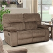 Pemberly Row Contemporary Manual Reclining Sofa and Loveseat