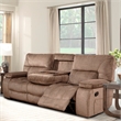 Pemberly Row Contemporary Manual Reclining Sofa and Loveseat