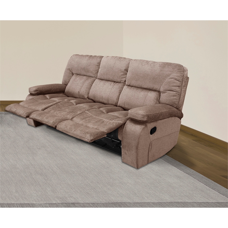 Pemberly Row Contemporary Manual Reclining Sofa and Loveseat
