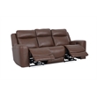 Pemberly Row Contemporary Autumn Umber Power Reclining Sofa P2