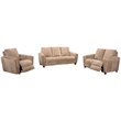 Pemberly Row Contemporary Fabric Biscotti Power Glider Recliner