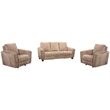Pemberly Row Contemporary Fabric Biscotti Power Glider Recliner