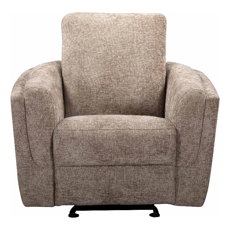 Pemberly Row Contemporary Fabric Biscotti Power Glider Recliner