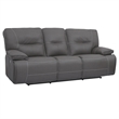 Pemberly Row Contemporary Haze Power Reclining Sofa and Two Recliners