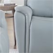 Pemberly Row Contemporary Seamist Grey Power Reclining Sofa and Loveseat
